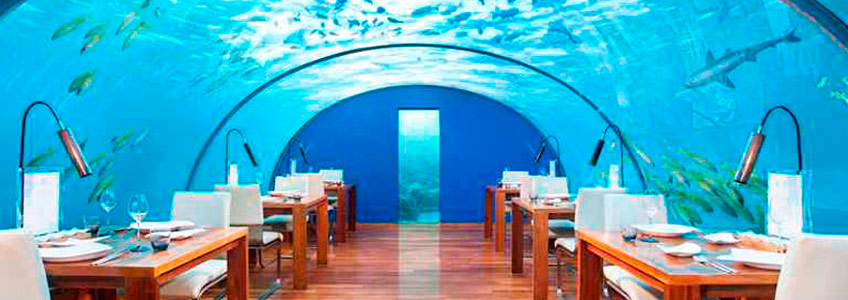 foto de restaurante con vistas en maldivas